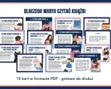 Dlaczego warto czytać książki? Rozwija empatię, obniża stres, poszerza słownictwo, wzmacnia pamięć, rozwija wyobraźnię, pomaga w zasypianiu, wydłuża życie i czyni lepszymi pisarzami.