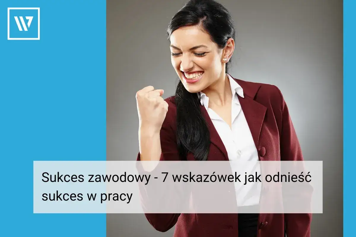 Kobieta cieszy się z osiągniętego sukcesu zawodowego. To dowód, że co to jest sukces, gdy praca przynosi radość i satysfakcję.