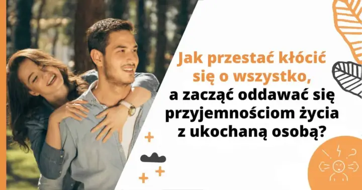 Szczęśliwa para, która chce przestać kłócić się w związku i cieszyć się wspólnym życiem.